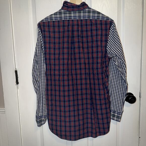 Vineyard Vines Men’s Patchwork Plaid Button Down Size M Slim Fit Tucker - Picture 4 of 5